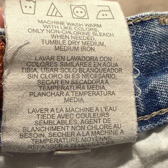 Vintage Lee Dungarees Carpenter Jeans 16R Light Wash 100% Cotton Relaxed Fit - Picture 8 of 16